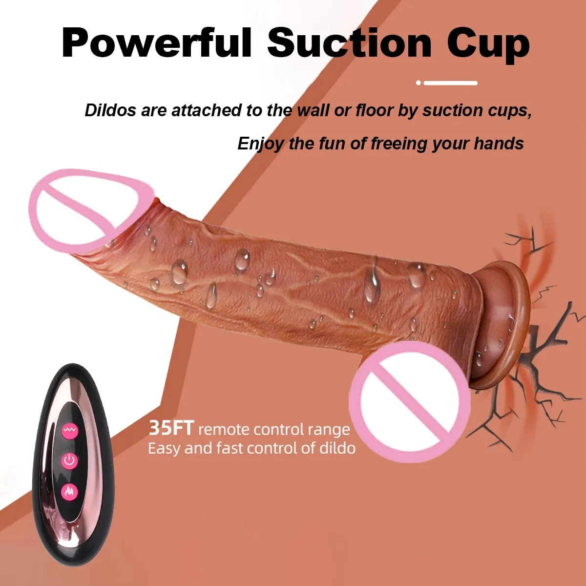 현실적인 딜도 진동기 무선 원격 회전 음경 흡입 컵 G-spot Clit 자극기 섹스 토이 텔레스코픽 진동 딜도