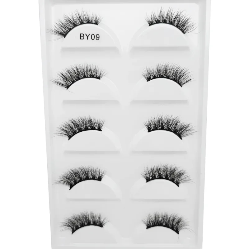 New 5 Pairs Natural 3D False Eyelashes Makeup Mink Eyelash Fake Eye Lashes Faux Cils Make Up Beauty Maquillaje Tools H13 Cat