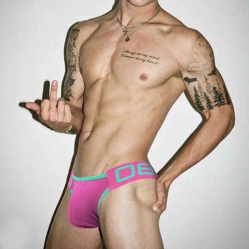 1Pc 0850 Cross Strap Men's thong Threaded Cotton Sexy Butt Lifting Four Ding Gay Back Empty Sexy Sexy Free Pants — image 5