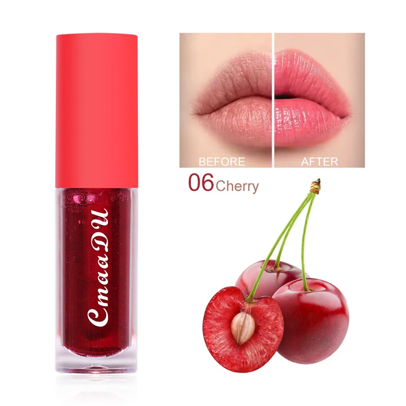 Fruit Color Changing Lip Gloss Strawberry Lip Oil Moisturizing Reduce Lips Line Liquid Lipstick Waterproof Jelly Plump Lips Care — image 8