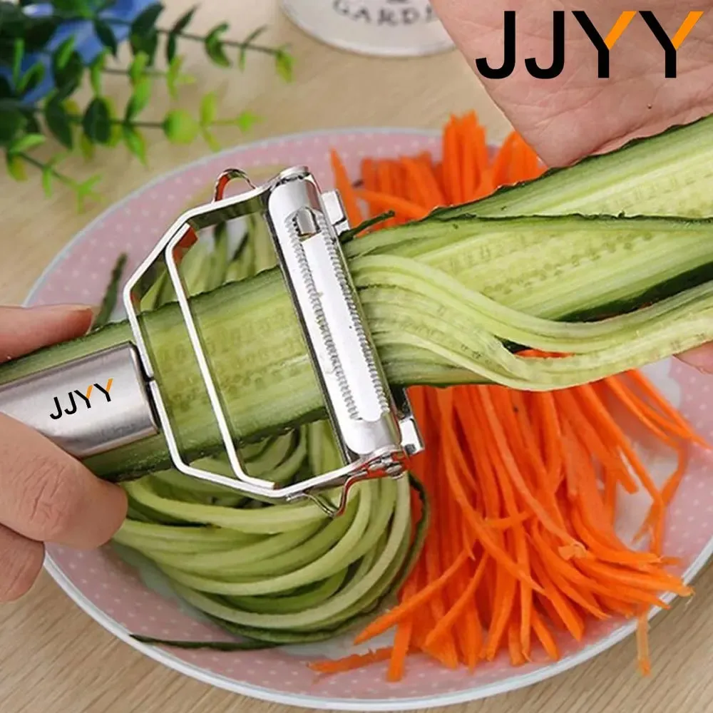 High quality stainless steel potato cucumber carrot grater kitchen multifunctional vegetable fruit peeler vegetable slicer — image 2