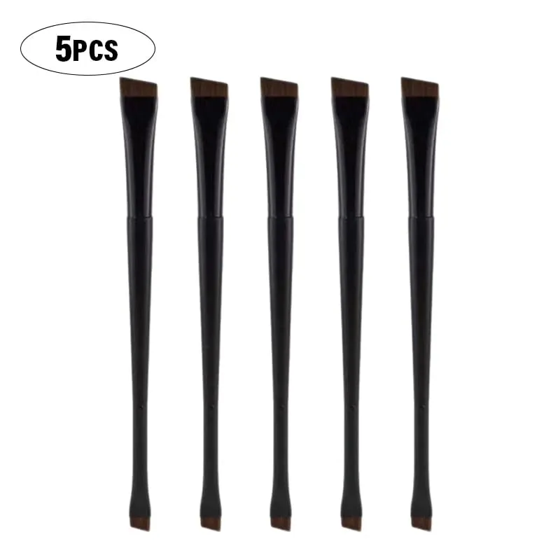 Professional Eyebrow Brush Eyeliner Angled Flat Head Blade Eye Liner Brow Contour Makeup Brushes Double-head Makeup Tool 1~10PC
