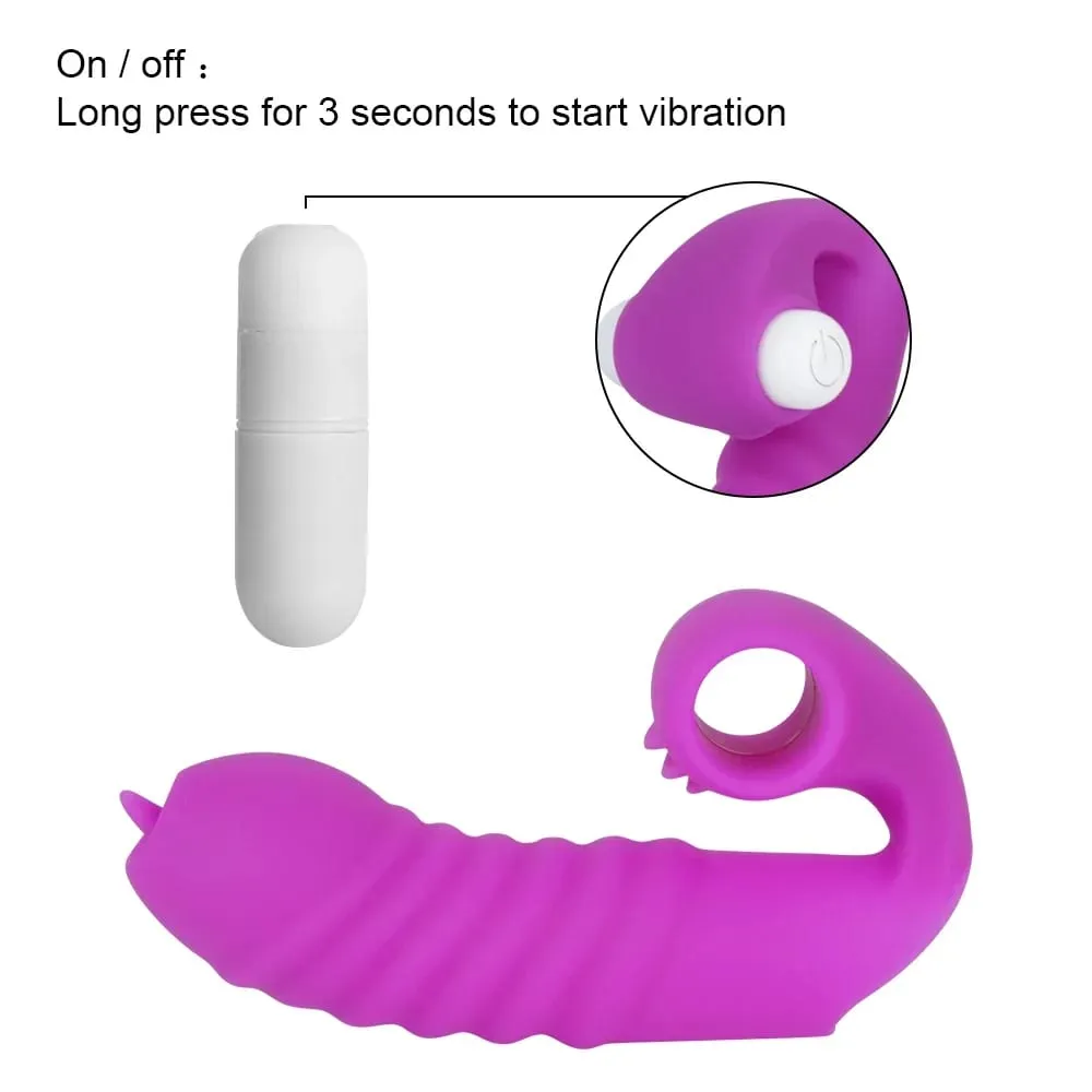 Finger Hülse Vibrator Weibliche Masturbator Klitoris Stimulieren Zunge Lecken Vagina Massager Erotische Sex Spielzeug Für Frauen Produkte — image 3