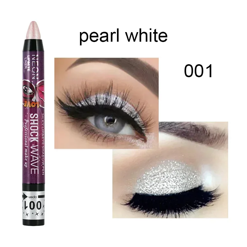 2 In 1 Eyeshadow Lipstick Stick Pencil Waterproof Glitter Matte Eye Shadow Makeup Pigment Eyeshadow Pen — image 15