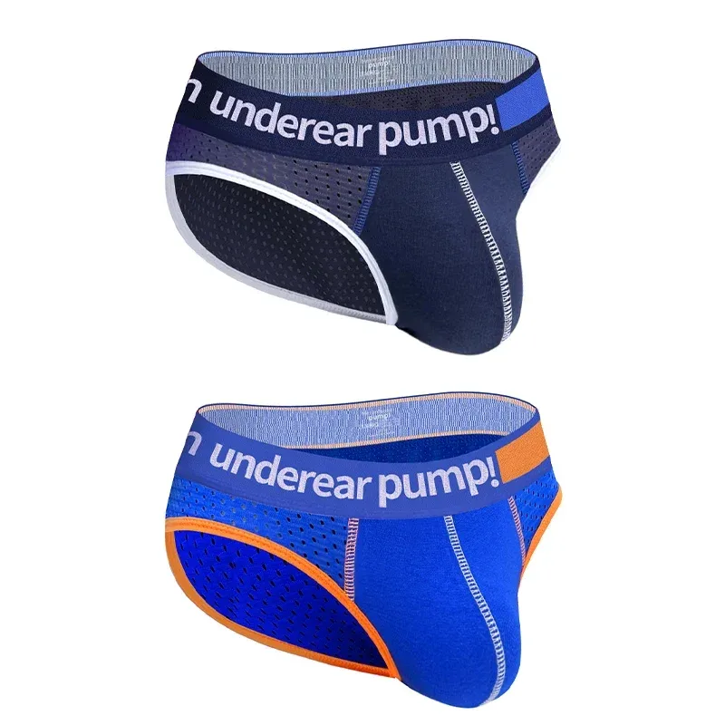 남자의 낮은 허리 슬리밍 메쉬 팬티 U 볼록한 주머니 탄성 허리띠 통기성 다채로운 Jockstrap 속옷