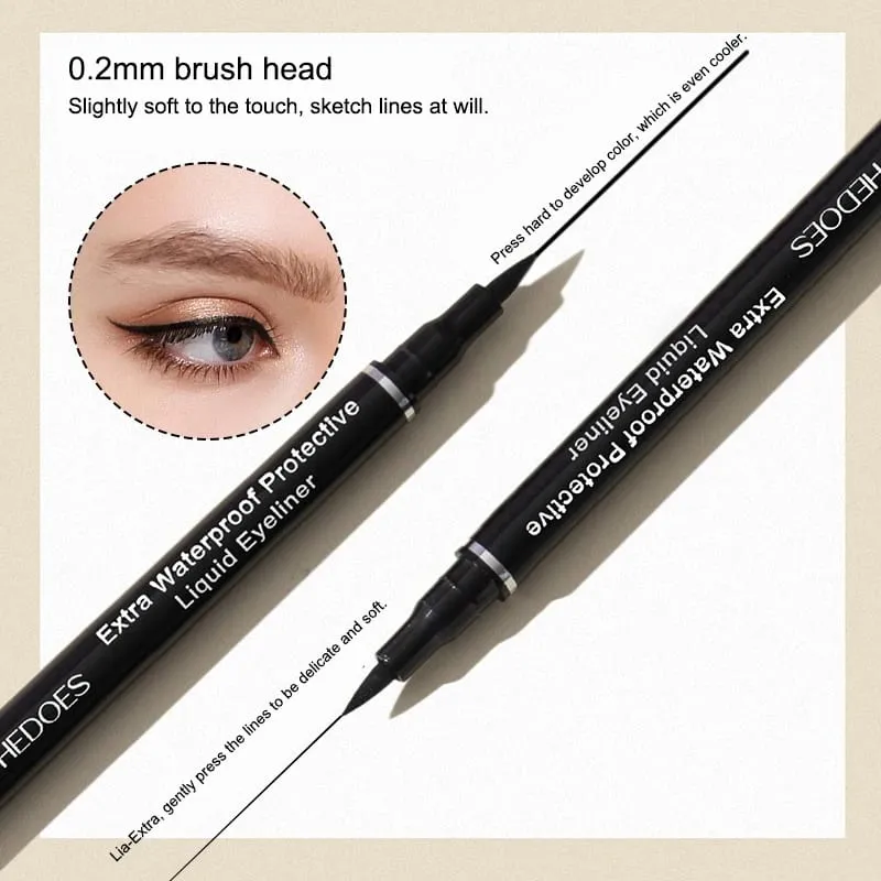 Waterproof 2 in 1Mascara eyeliner Set Lengthening Black Lash Eyelash Extension Eye Lash Brush Beauty Makeup Long-wearing Mascara — image 5