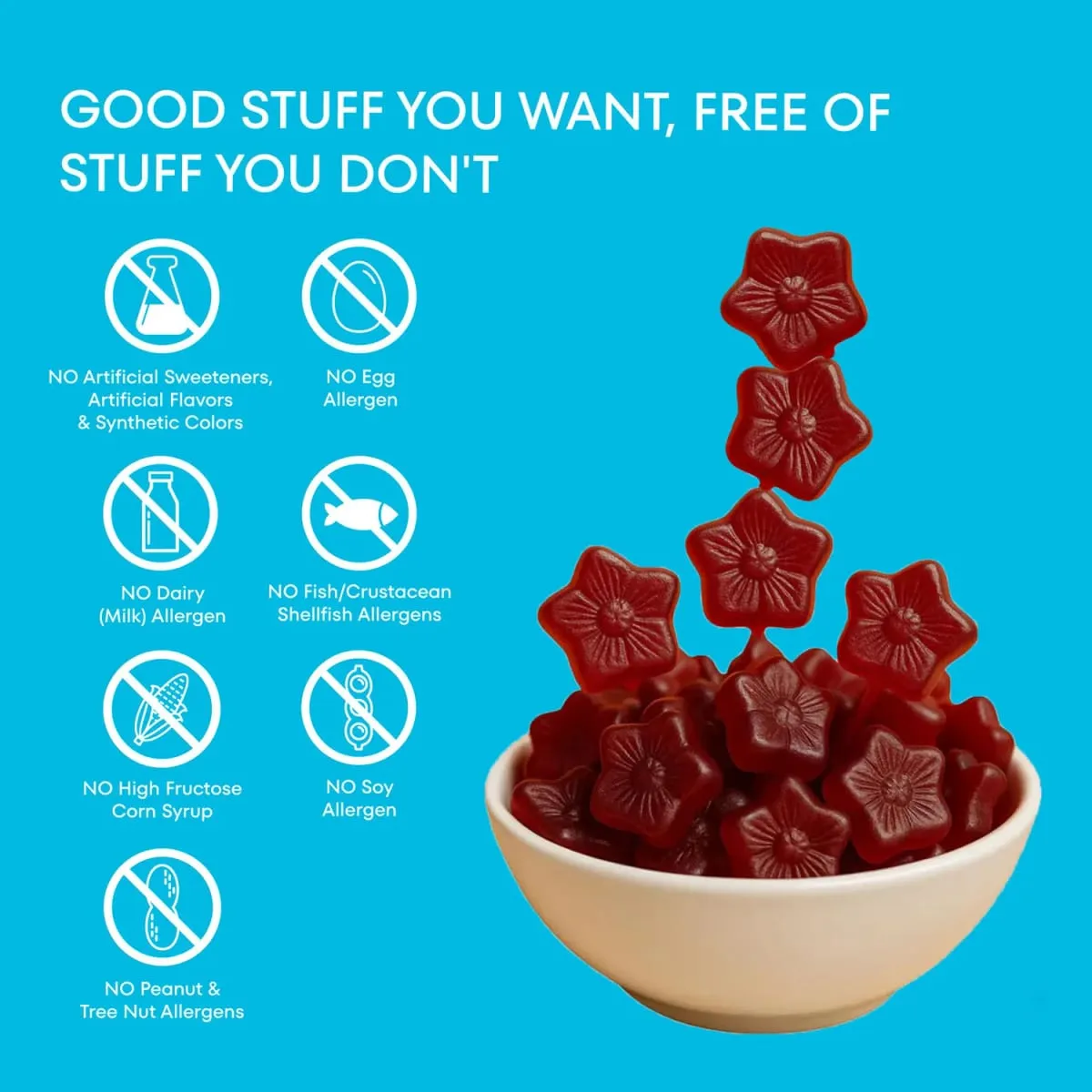 Mood Snacks - Kids Saffron Gummies Συμπληρώματα Φυσικών Μούρων Προσφέρουν Υποστήριξη διάθεσης και Calms Temper Tantrums Gummies χωρίς ζάχαρη — image 7
