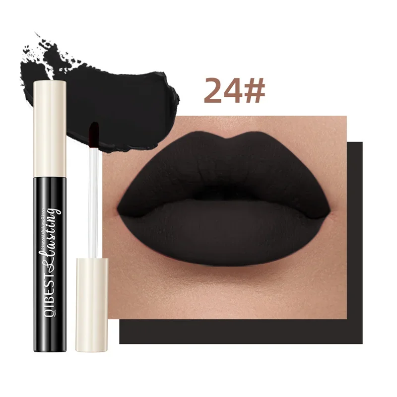 24 Colors Matte Liquid Lipstick Waterproof Long Lasting Velvet Red Lip Gloss Tint Makeup Cosmetic Lipsticks Lipglosses — image 12