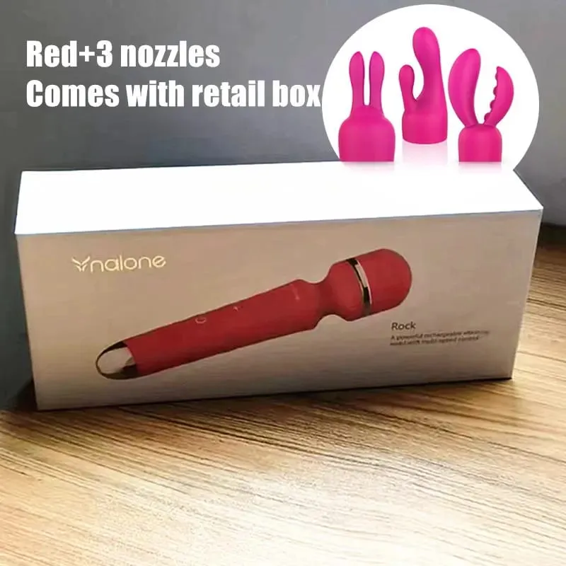 Nalone Rock Powerful Clitoris Vibrator USB Recharge Magic Wand AV Vibrator Massager Sexual Product Erotic Sex Toys for Women — image 15