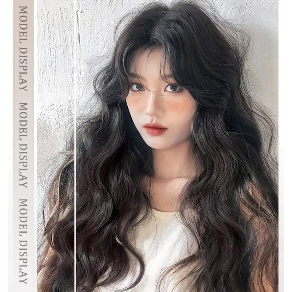 U Part Hair Extensions Synthetic Curly Wave Clips in Hair Extensions One Piece 3/4 Full Head Half Wig Straight Thick Hairpiece — image 5