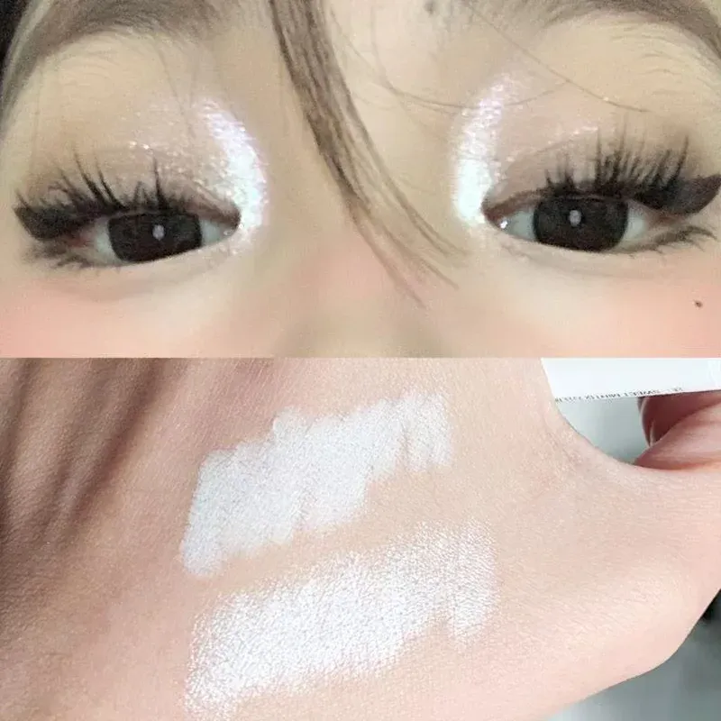 White Eyeliner Shiny Glitter Eyeshadow Stick Eyeliner Pen 13 Colors Matte Blue Purple Pink Eye Liner Makeup Brighten Silkworm — image 2