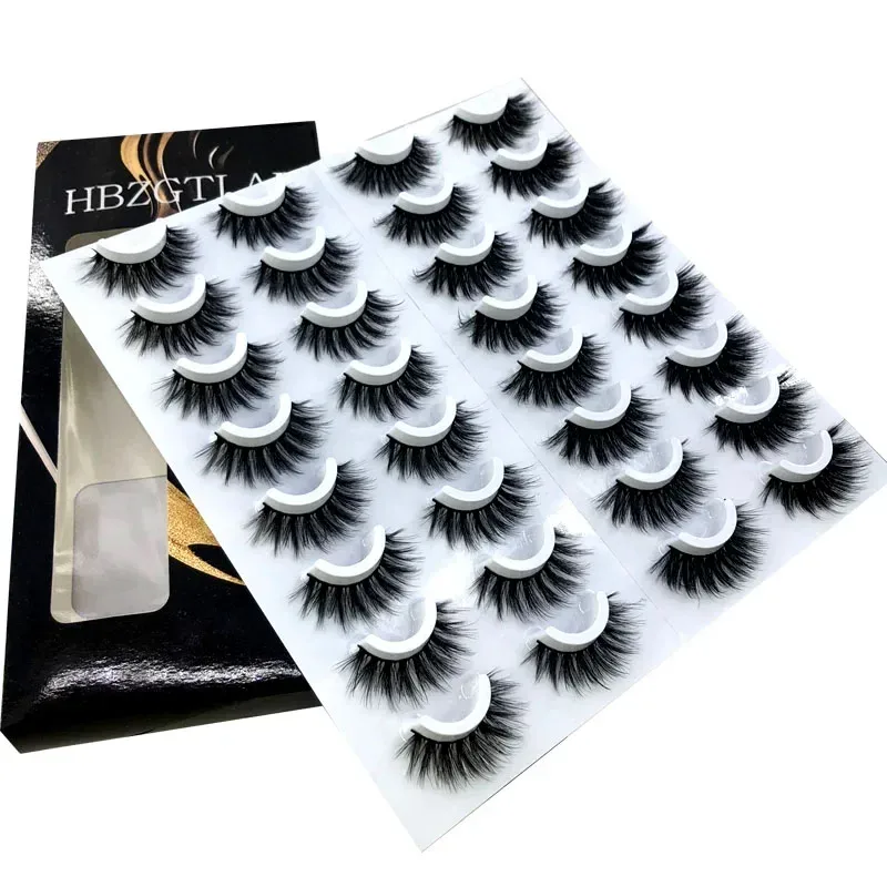 16 Pairs 3D Mink Hair False Eyelashes Natural/Thick Long Eye Lashes Wispy Makeup Beauty Extension Tools — image 10
