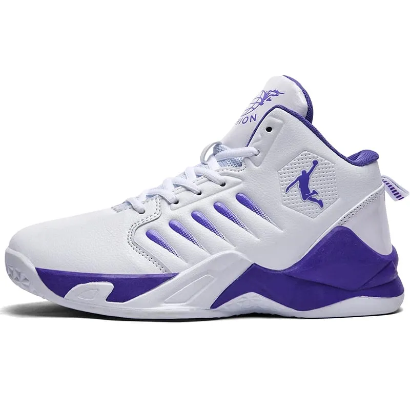 Brand Leather Men Sneakers Comfortable Basketball Non-Slip Lightweight Shoes Men's Training Basket Waterproof Basketball Boots — image 8
