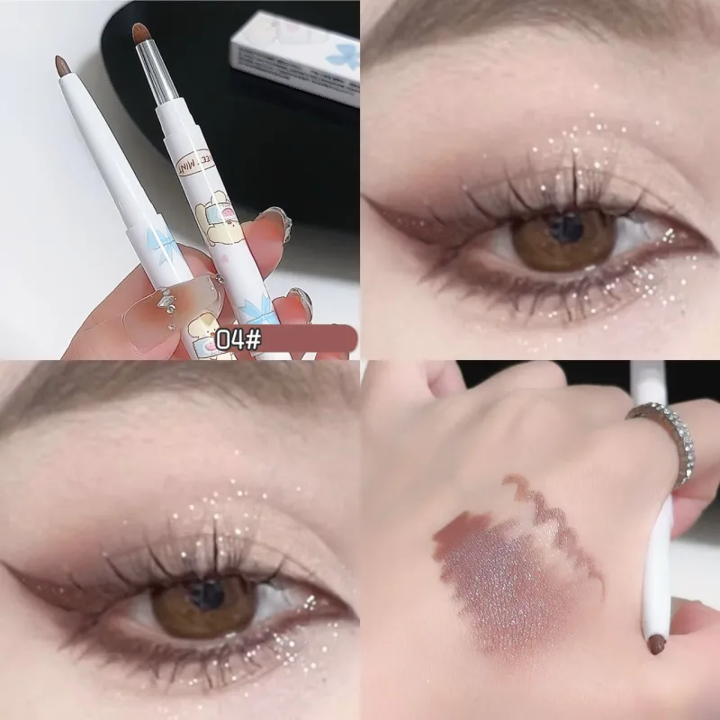 Silky Eye Liner Pencil Lying Silkworm Shadow Pen Natural Matte Green Pink Eyeliner Gel Easy To Color Waterproof Eye Make Up Tool