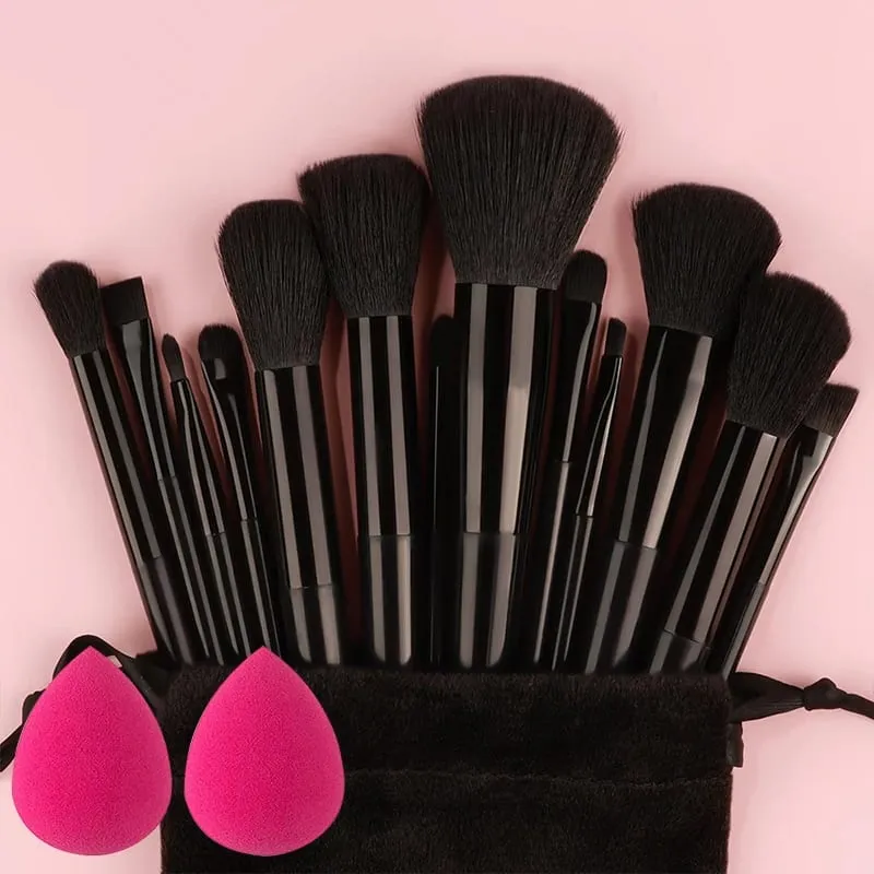 10/14Pcs Makeup Brushes Set EyeShadow Foundation Women Cosmetic Loose Powder Blush Super Soft Blending Make Up Brush Beauty Tool — image 11