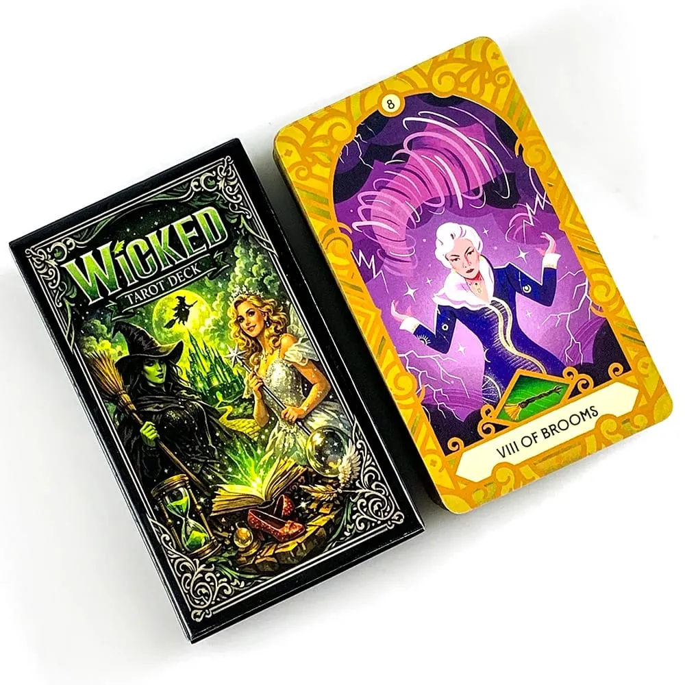Mazzo di Tarocchi Malvagi 78 Tarocchi Fantasia Magia Strega Divinazione Carte Gioco Previsione del Destino Tarocchi Gioco da tavolo Giochi di Halloween Regalo — image 1