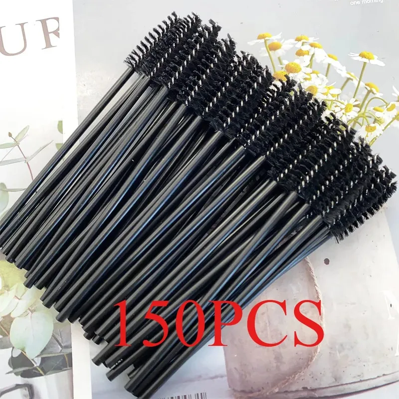 150/300pcs Mascara Wands Eyelash Brush Spoolies for Eye Lash Extension Eyebrow and Makeup Tool Wholesale Makeup Brushes — image 9