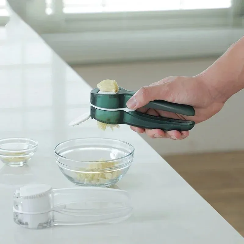 Household manual garlic press creative multi-purpose double-sided garlic slicer kitchen garlic puree small tools wholesale — image 2