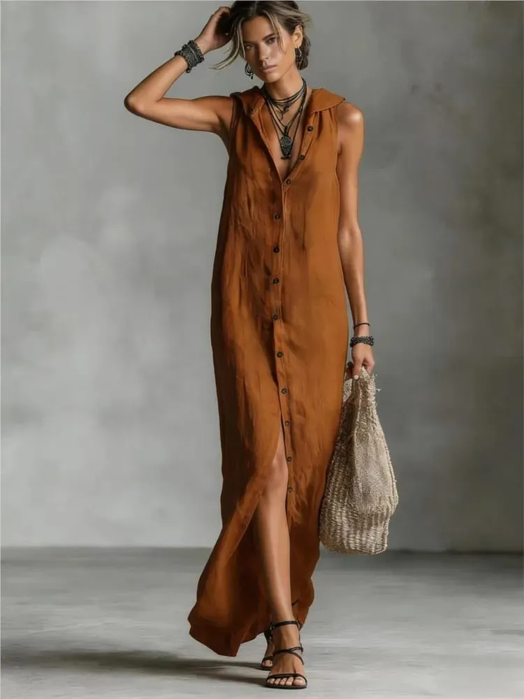 New Summer Large-size Striped Print Long Large-spoke V-neck Dress Fashionable Casual Loose Elegant Pocket Dress Females — image 4