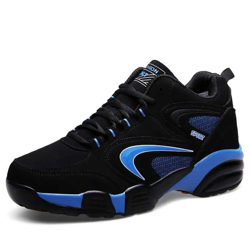 Plus Size Men's Trendy Colour Block Sneakers Comfy Non Slip Lace Up Casual Durable Shoes For Men's Outdoor Activities