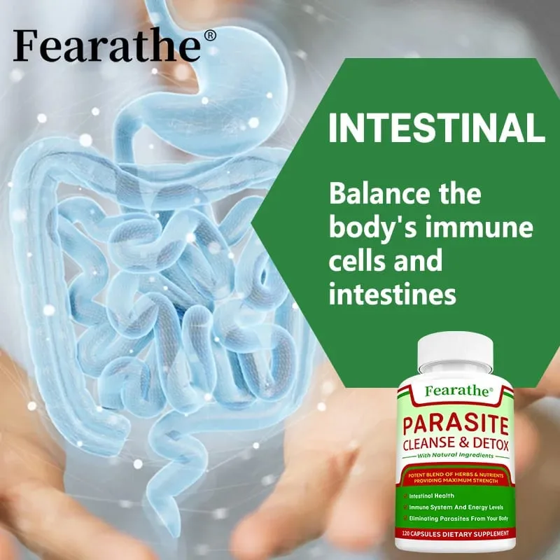 Parasite Cleanse - Bowel Cleansing Supplement Digestive Health Immune Health Parasite Removal Natural Gut Health