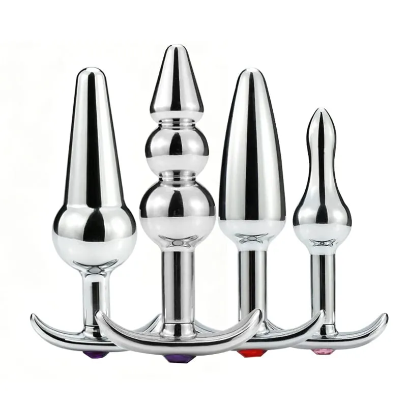 Metal Anal Boncuk Butt Plug Seti Giyilebilir Dış Mekan Küçük Büyük Anal Plug G Spot Yapay Penis Eklemek Vajina Anüs Seks Oyuncak — image 1