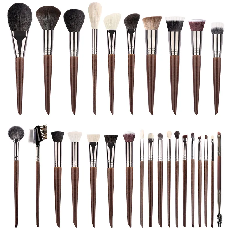 OVW Animal Hair Makeup Brush Complete Set 28PCS Lip Brushes Eyeshadow Brush Soft Makeup Brush Beauty Tools Smudge Brush Single — image 6