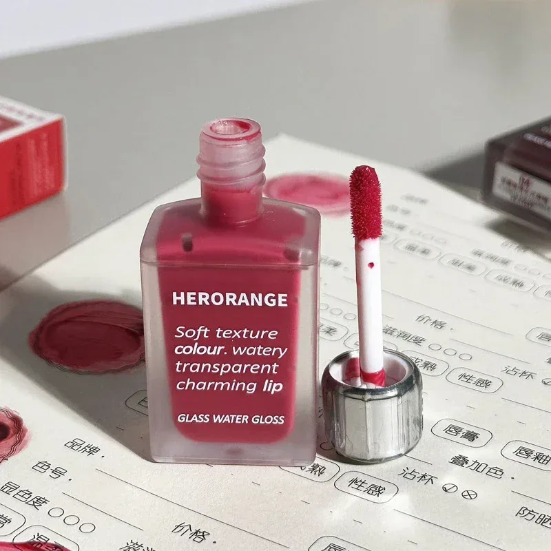 Water-Glow Mirror Lip Gloss Long Lasting Moisturizing Hydrating Lip Tint Makeup Skin-Brightening Lipstick Korean Women Cosmetic — image 6