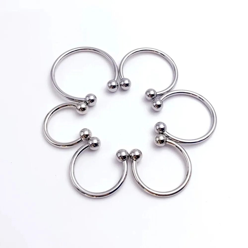 1pcs Penis Ring Stainless steel penis delay ring glans ring couple flirting products Male adult sex toys — image 5