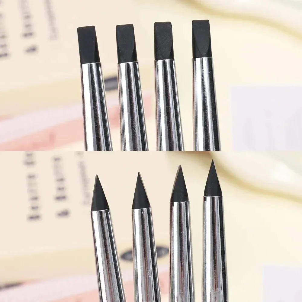 Escova de delineador de silicone lâmina multiuso sobrancelha batom pincéis fáceis de usar caneta de pintura de unhas olhos moldar ferramentas de modelagem — image 5