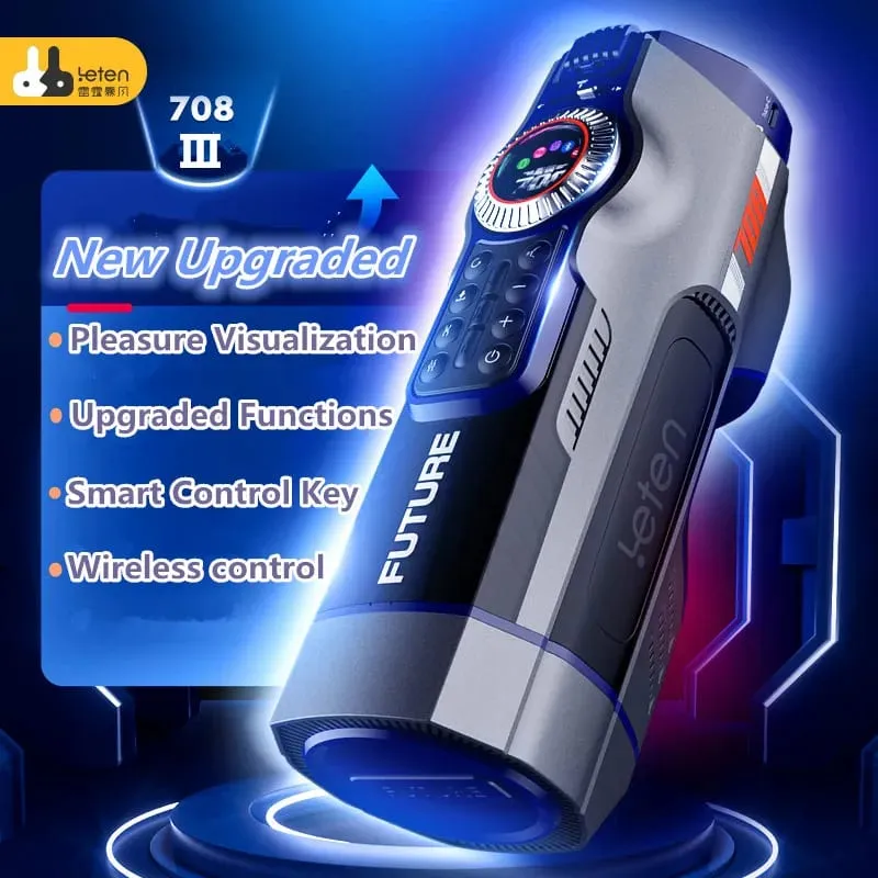 Leten 708 3rd Generation Upgraded Function Telescopic Heating Masturbator Vagina Anal Masturbation Cup Adult Erotic Sex Toys 18+ — image 4