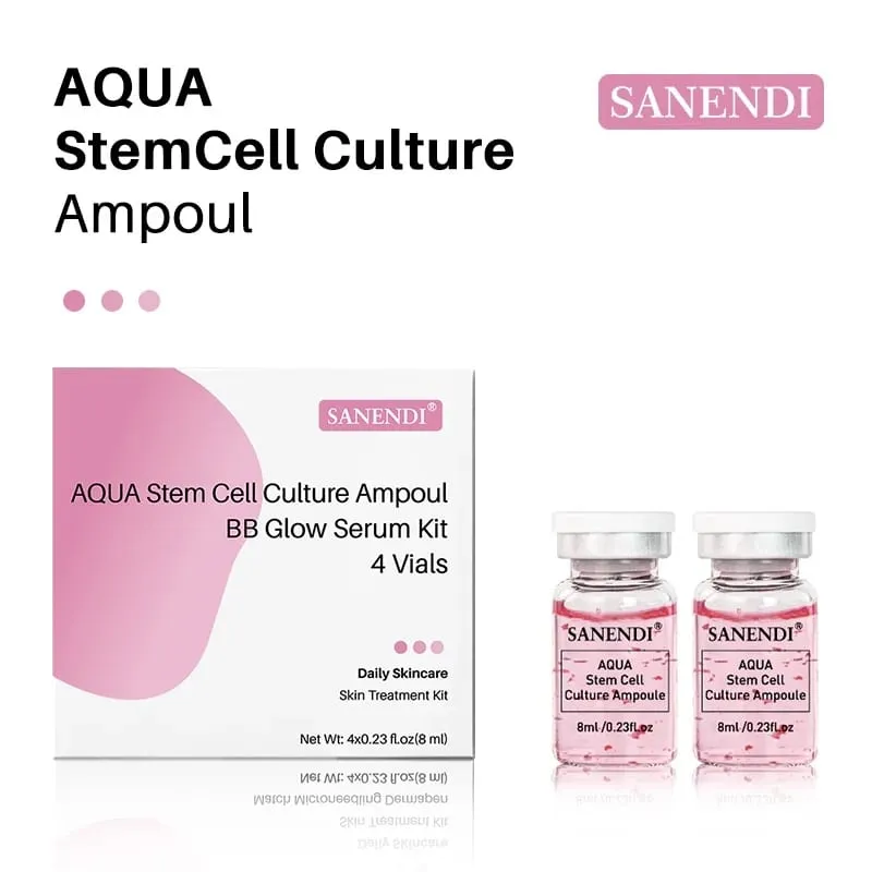 4PCS Salmon DNA Gold BB Glow Kit Dr.Pen Gold Stem Cell Ampoule Foundation Starter AQUA Peptide Face Skin Care Essence 8ml — image 10