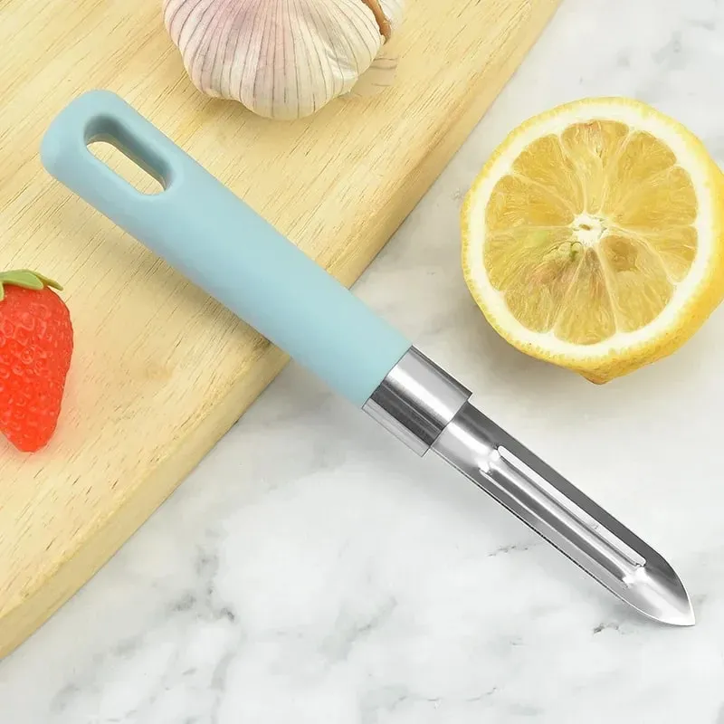 Pelador de verduras giratorio multifuncional para patatas, zanahorias, manzanas, herramienta de cocina ergonómica antideslizante, rebanador de frutas, aparato doméstico — image 6