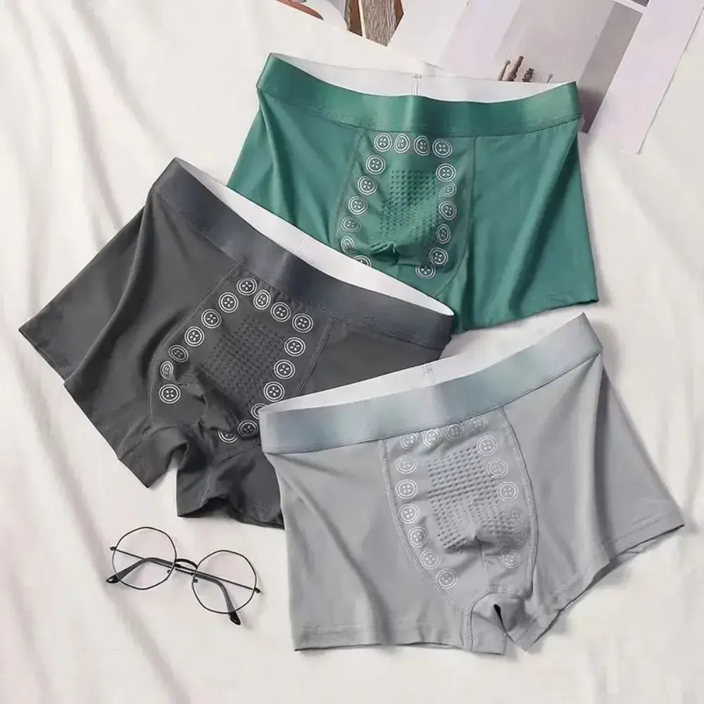 4pcs Boxer Shorts Men's Ice Silk Underwear Cool Underpants Breathable Sexy Thin Panties Sexy U Convex Lingerie — image 16