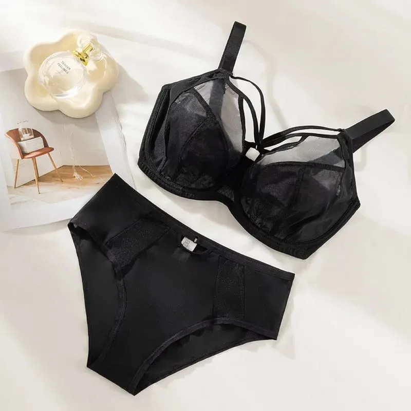 C D E F G H I J K Coppa 34 36 38 40 42 Set reggiseno intimo Push Up Reggiseno Lingerie Set 2 pezzi Plus Size Donna Lingerie da donna — image 3