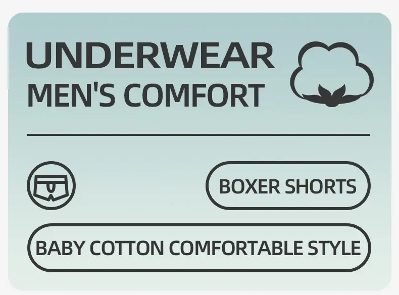 Men's cotton underwear men's boxers summer thin trend boys sports boxers antibacterial boxers