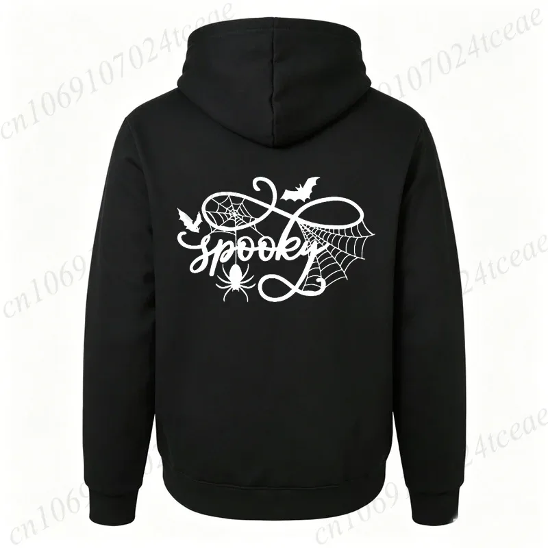 Halloween Shirt Spooky Season Spider Web Graphic Top Autumn Winter Hoodies Sweatshirts Long Sleeve Tracksuits Fleece Hoody Gift — image 12