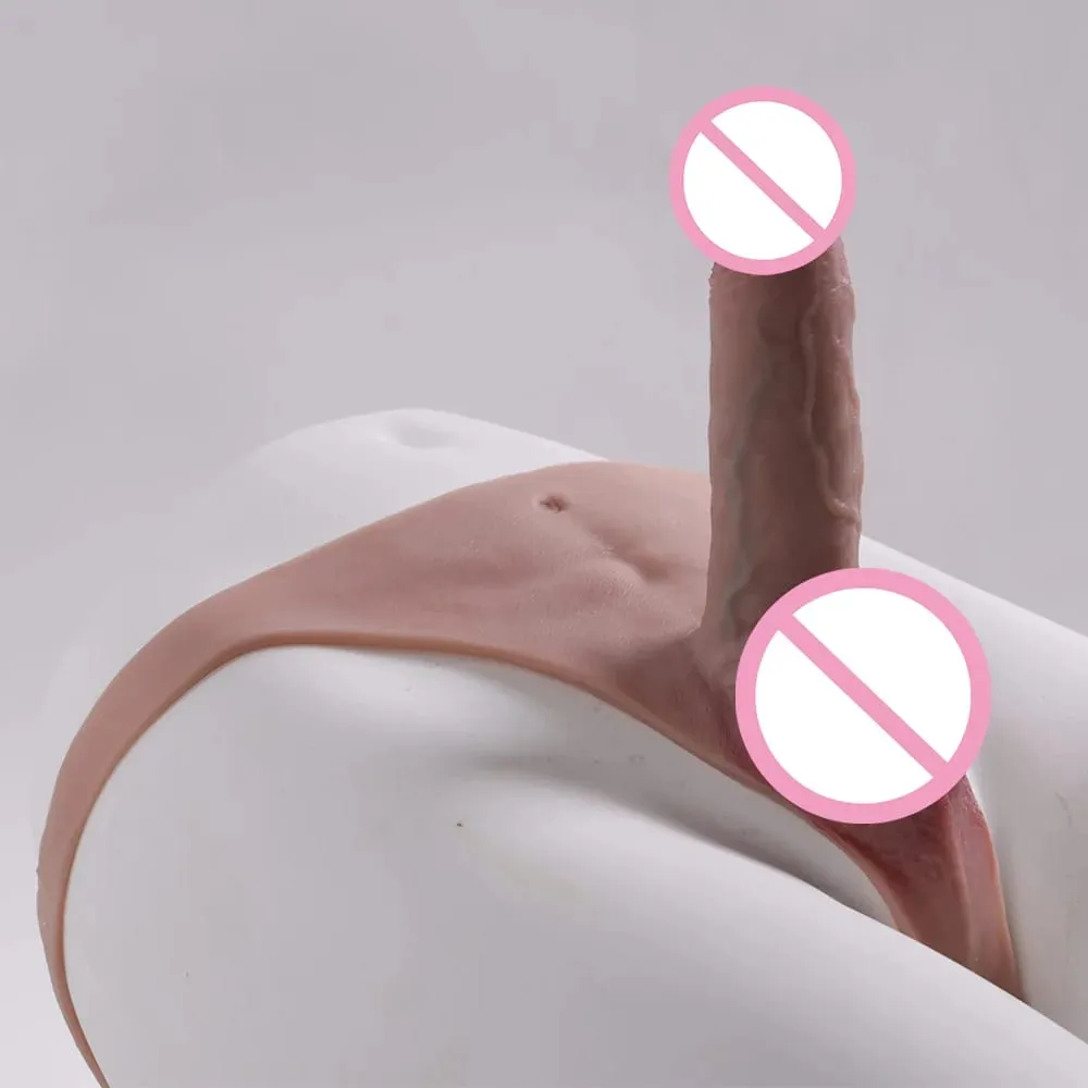 여성용 웨어러블 현실적인 딜도 팬츠 G-spot 페니스 하네스 벨트 에로틱 딜도 스트랩 팬티 성인 섹스 토이 for 레즈비언
