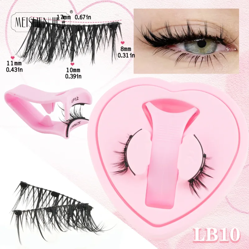 Magnetic Eyelashes 1Pcs No Glue Needed Reusable Natural Look 3D Lashes Easy Apply Soft Magnetic Lashes Kit for Eye Makeup — image 25
