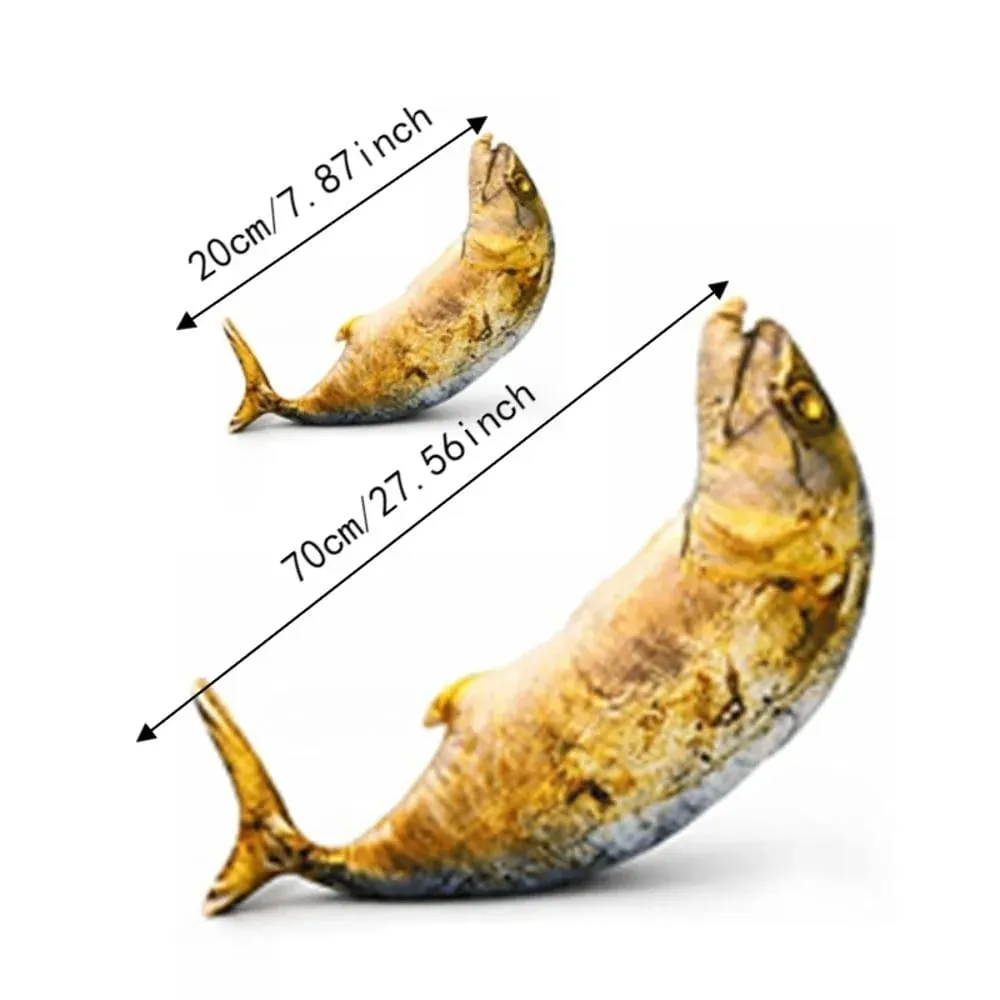 Gifts Realistic Mackerel Plush Pillow Plush Soft Stuffed Fish Plush Toy Mackerel-shaped Cat Toy Home Decor — image 7