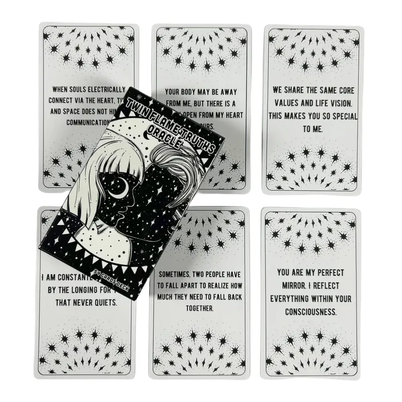 Twin Flame Truths Oracle Cards For Family Party Fortune Telling Divination Game Cards