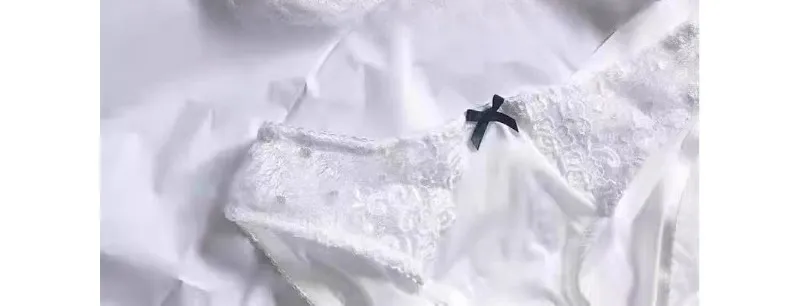 ยุโรปลูกไม้ชุด Ultra-Thin กึ่งโปร่งใสครึ่งถ้วย Pure Desire Bras สำหรับหน้าอกขนาดเล็ก Anti-Sagging ชุดชั้นในสบาย — image 13