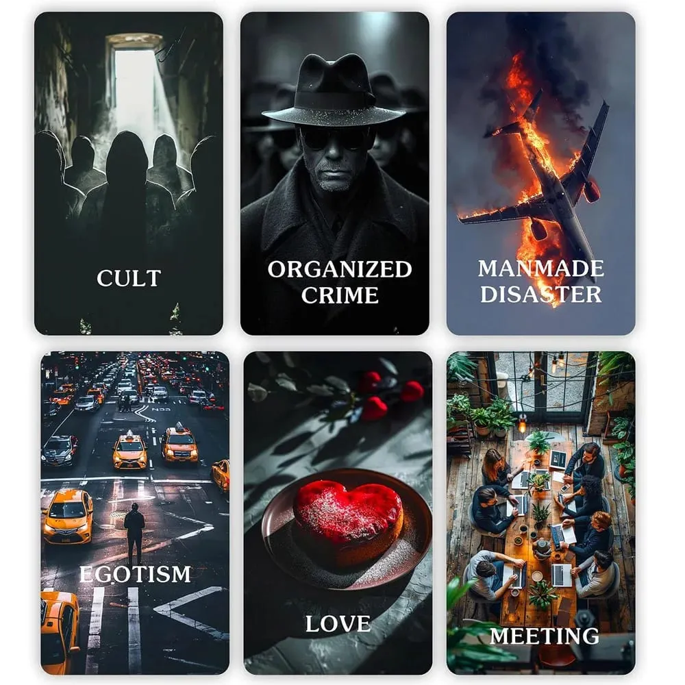 12x7cm True Crime Oracle Deck 80-cards Divination Taro in Box Card Games — image 3