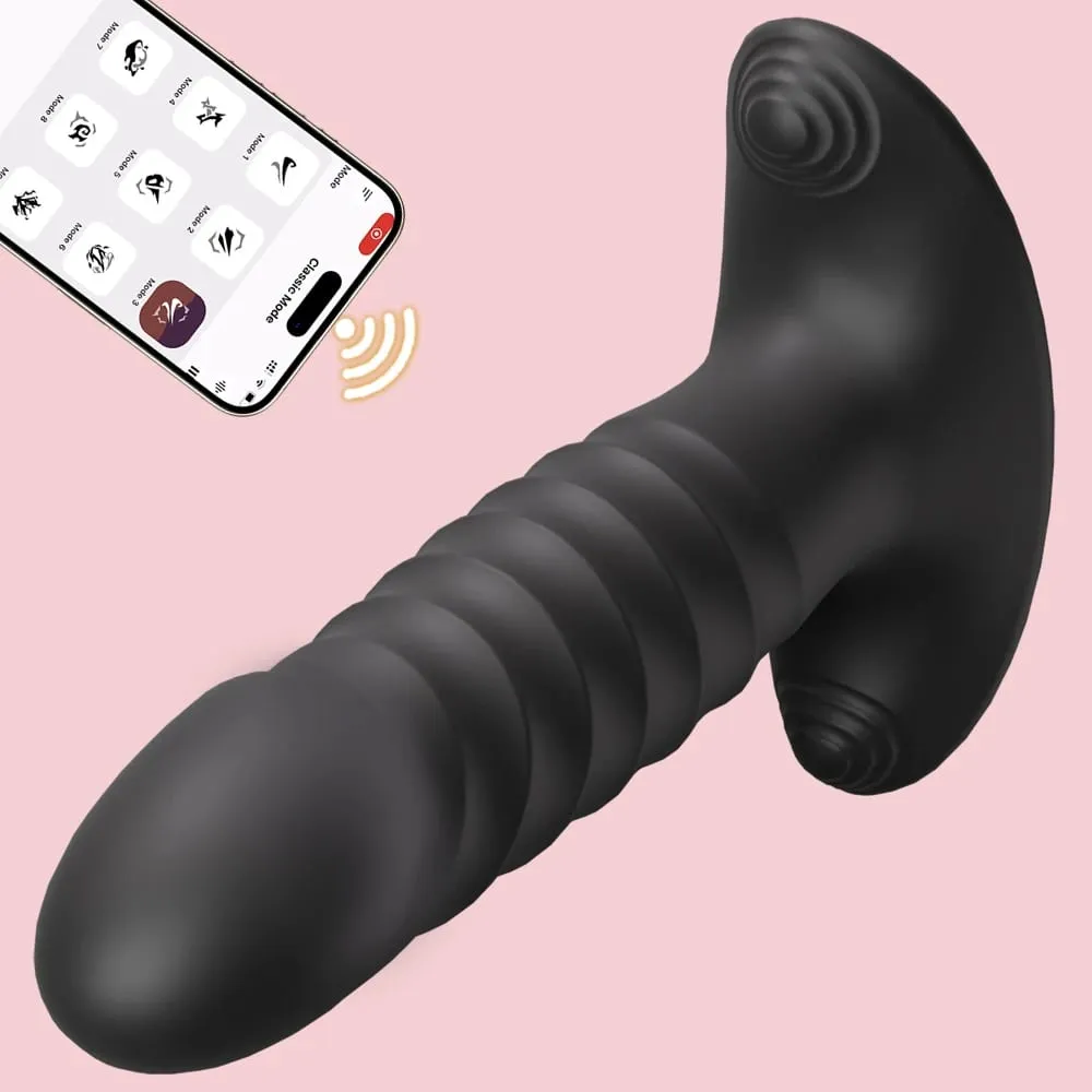 APP Control Male Thrusting Prostate Massager Vibrator for Men Gay Anal Plug Telescopic Butt Plug Female Sex Toy for Adult — image 1