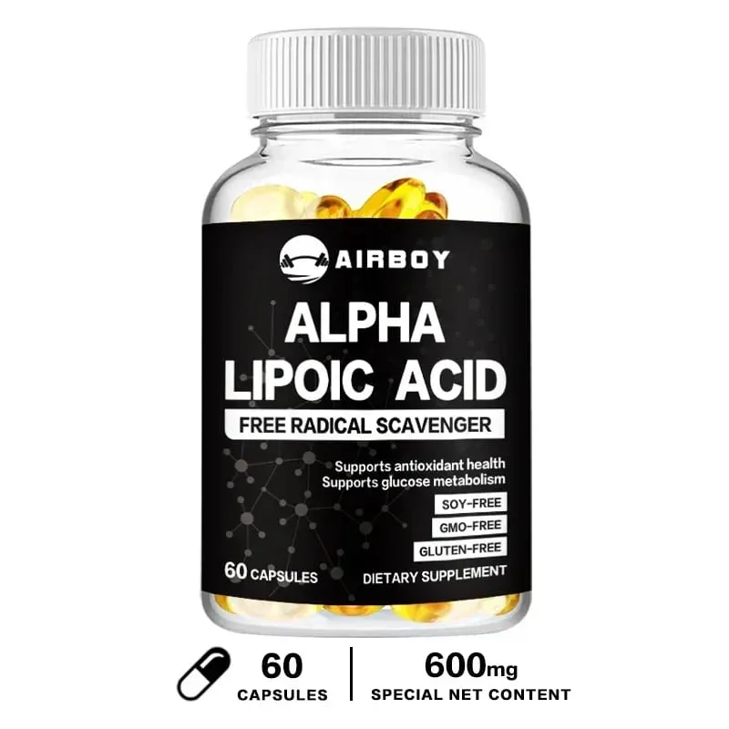 Alpha Lipoic Acid - Supports Neurological Health Relieve Neuralgia Powerful Antioxidant Sugar Metabolism Improves Immunity