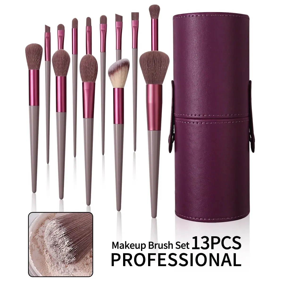 13PCS Professional Makeup Brushes Set Soft Fluffy Foundation Eyeshadow Concealer Blending Blush Brush Kabuki Women Beauty Tool — image 1