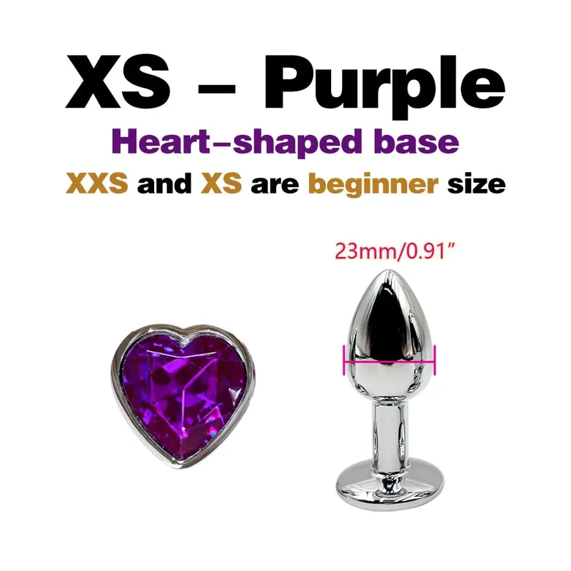 Metal Anal Plug With Gem Base Beginner To Expert 5 Size Butt Plug G-Point Massage Dildos Female/Male Couples Adult Sex Toys — image 24