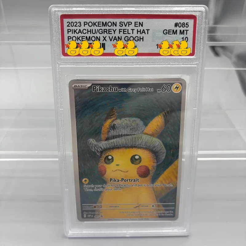 DIY Rating Card Collection Card 2023 SVP EN /GREY FELT HAT VAN GOGH Copy 10Points Rating Card Anime Game Gift