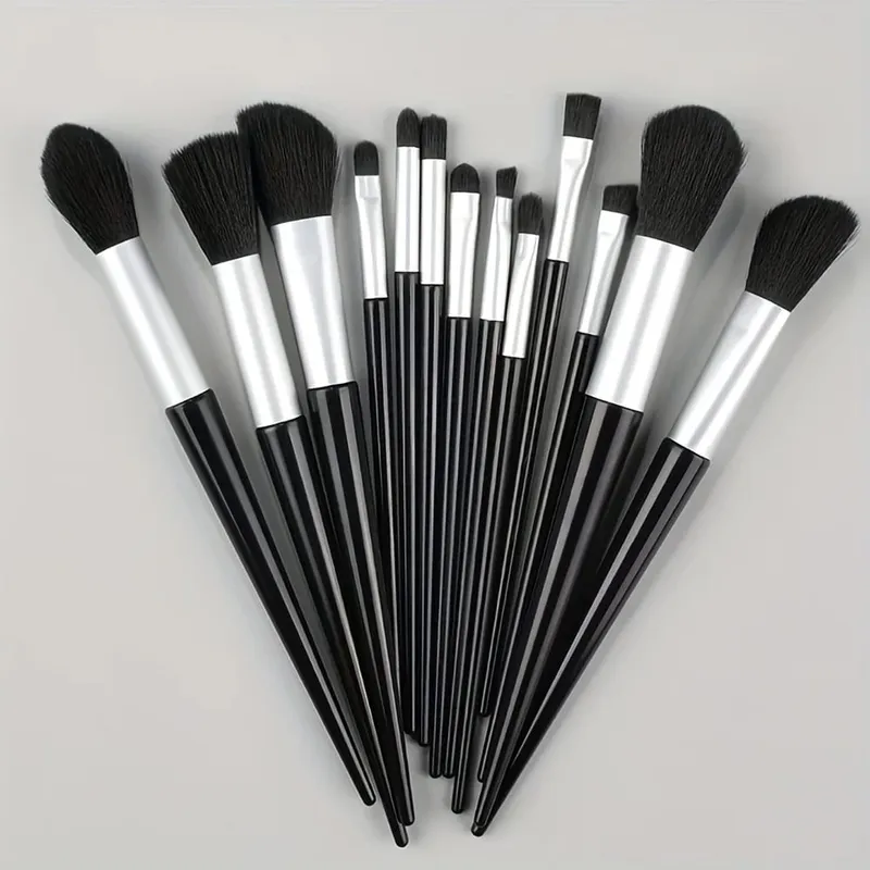 Makeup Brushes Set 13Pcs Premium Synthetic Brush Foundation Powder Blending Concealer Eyeshadow Blush Cosmetics Brushes Travel