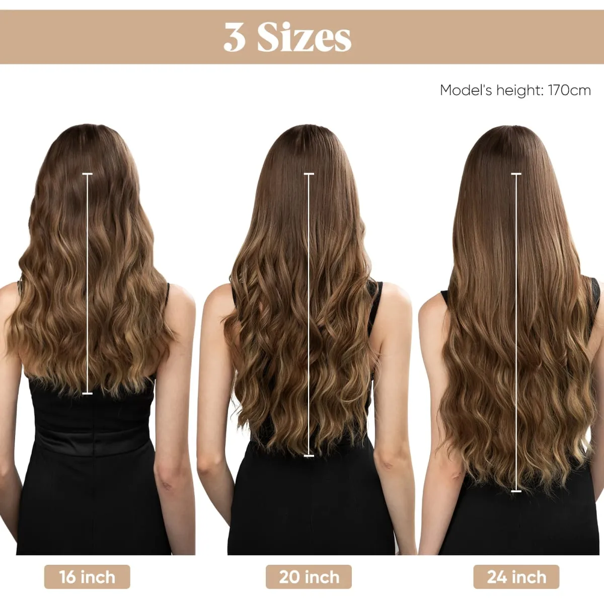Synthetic Wave Invisible Wire With Clips Hair Extensions Fish Line Natural Blonde Clip In Hairpiece Fake Hair Piece — image 6
